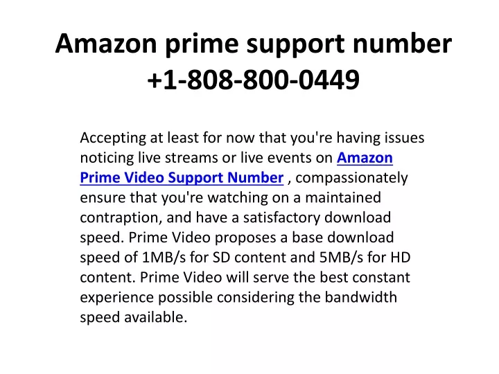 amazon prime support number 1 808 800 0449