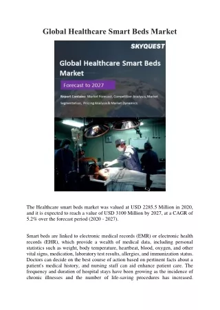 global healthcare smart beds market