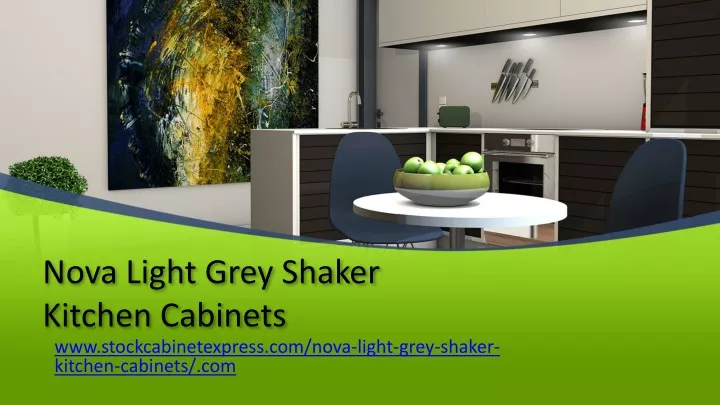 nova light grey shaker kitchen cabinets