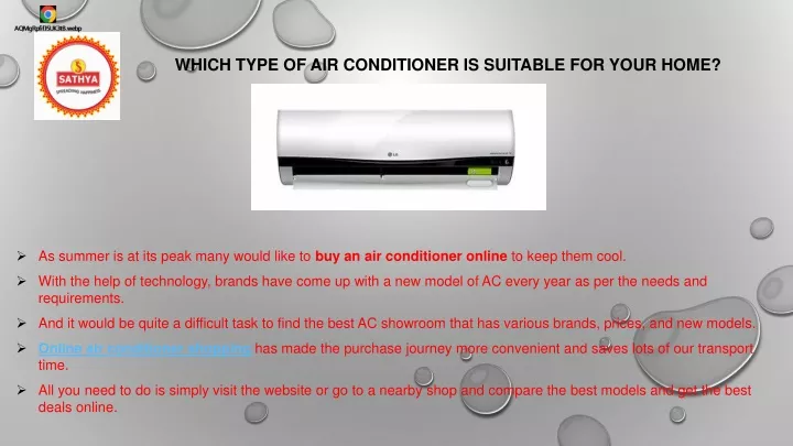 which type of air conditioner is suitable for your home