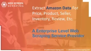 Amazon Web Scraping Services - Web Screen Scraping