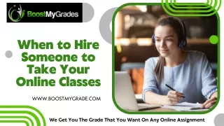 When to Hire Someone to Take Your Online Classes