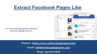 extract facebook pages like