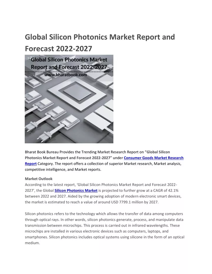 global silicon photonics market report