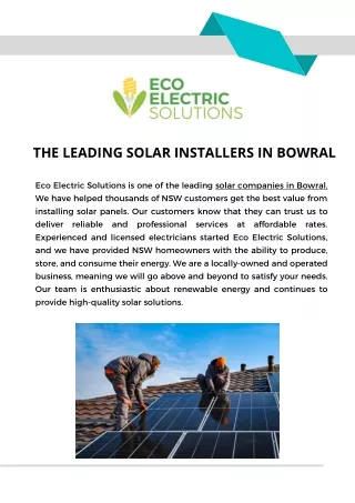 Solar Bowral