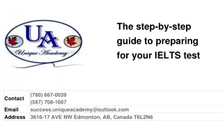 the step by step guide to preparing for your