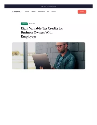Eight Valuable Tax Credits for Business Owners With Employees .pdf