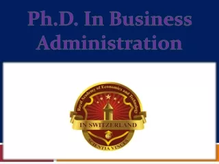ph d in business administration