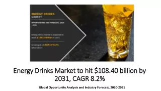 energy drinks energy drinks market