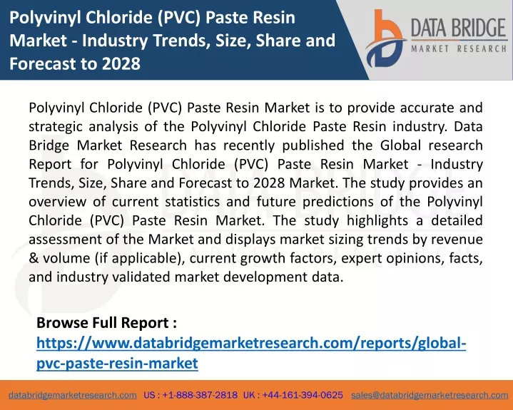 polyvinyl chloride pvc paste resin market
