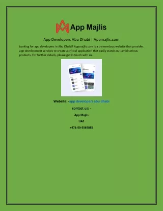 app developers abu dhabi appmajlis com