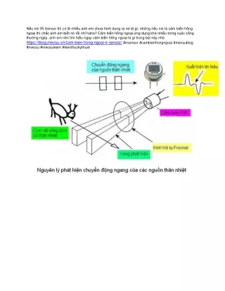 Ứng dụng cảm biến hồng ngoại trong cuộc sống