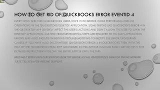 how to get rid of quickbooks error eventid 4