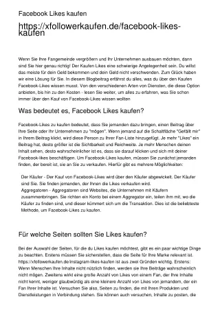 facebook likes kaufen https xfollowerkaufen