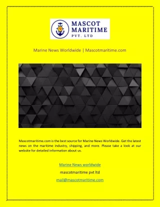 Marine News Worldwide