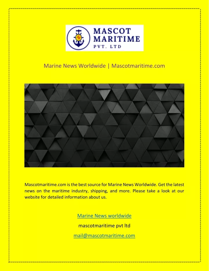 marine news worldwide mascotmaritime com