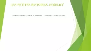 18k Gold Engraved Plate Bracelet | Lespetiteshistoires.eu
