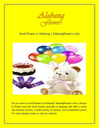 Send Flower in Alabang