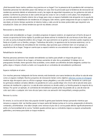 Trucos y consejos de la mano de Reforma Zaragoza para reformar su casa
