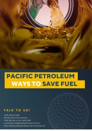 Pacific Petroleum Ways to Save Fuel