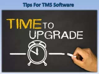 tips for tms software