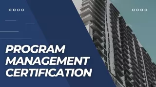 PGMP Certificate | Program Management Certifications | Augment Consultancy