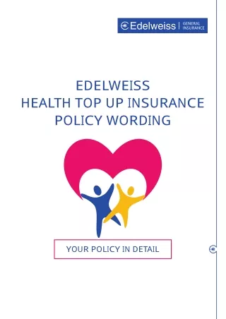 Health Top Up Insurance By Edelweiss General Insurance