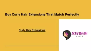 Buy Curly Hair Extensions That Match Perfectly-converted