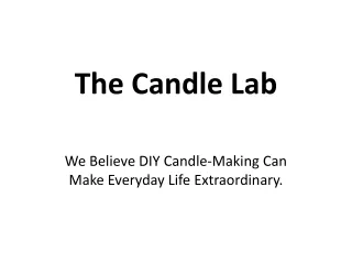The Candle Lab DIY Candle-Making