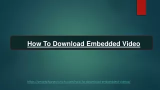 how to download embedded video