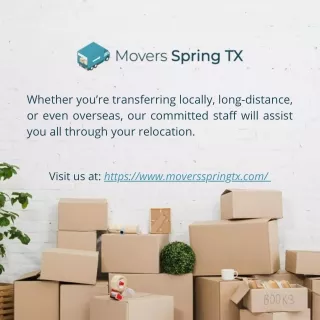 Ox Movers Spring TX