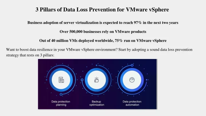 3 pillars of data loss prevention for vmware