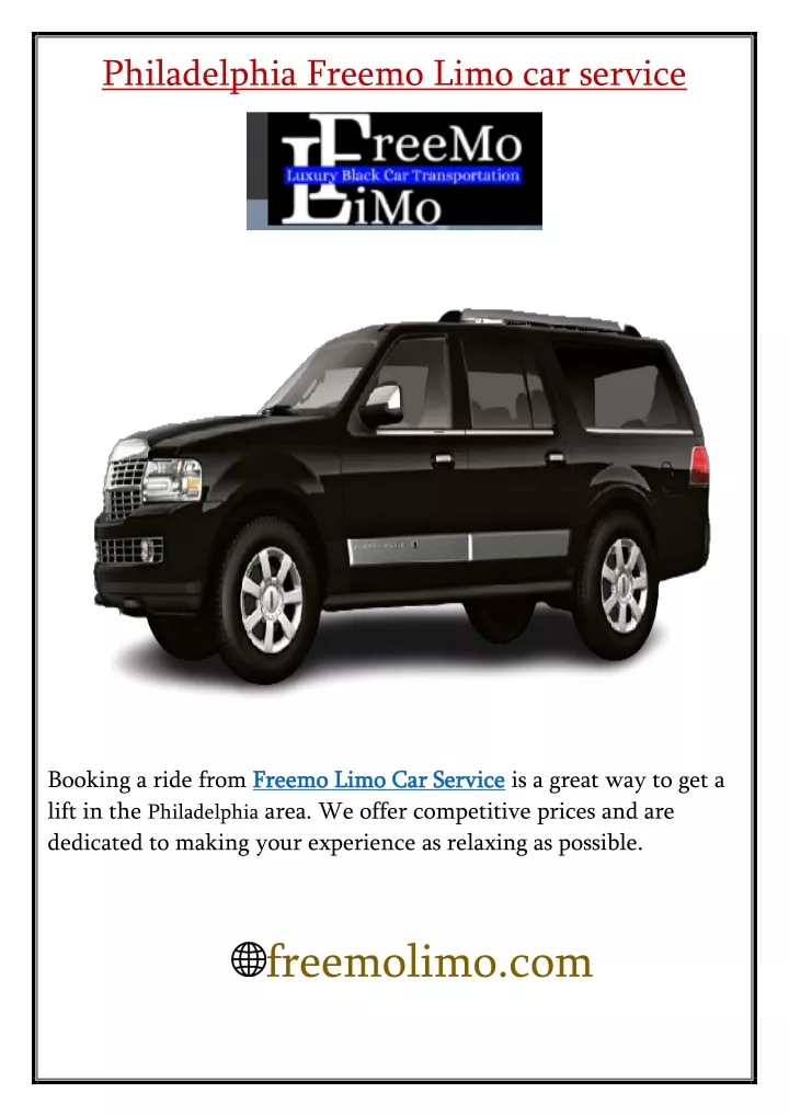 philadelphia freemo limo car service