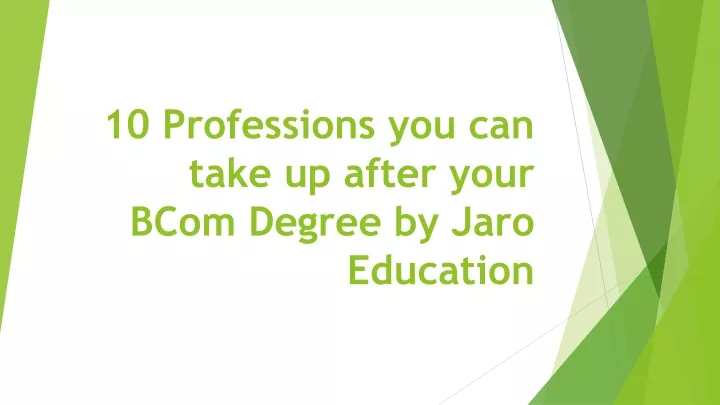 10 professions you can take up after your bcom degree by jaro education