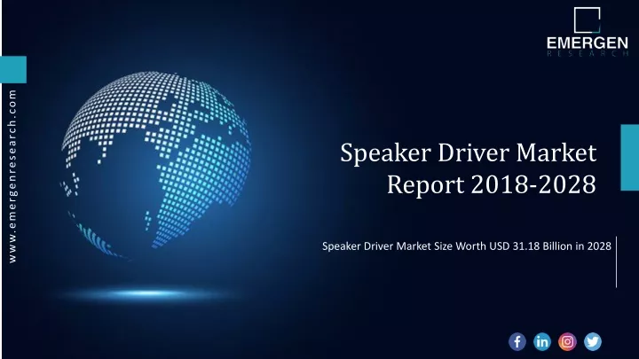 speaker driver market report 2018 2028