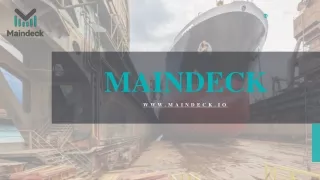 Explore Modern dry-docking project management tool - Maindeck