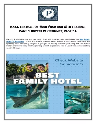Best Family Hotels in Kissimmee