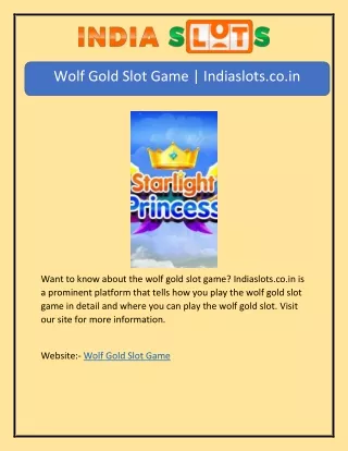Wolf Gold Slot Game | Indiaslots.co.in