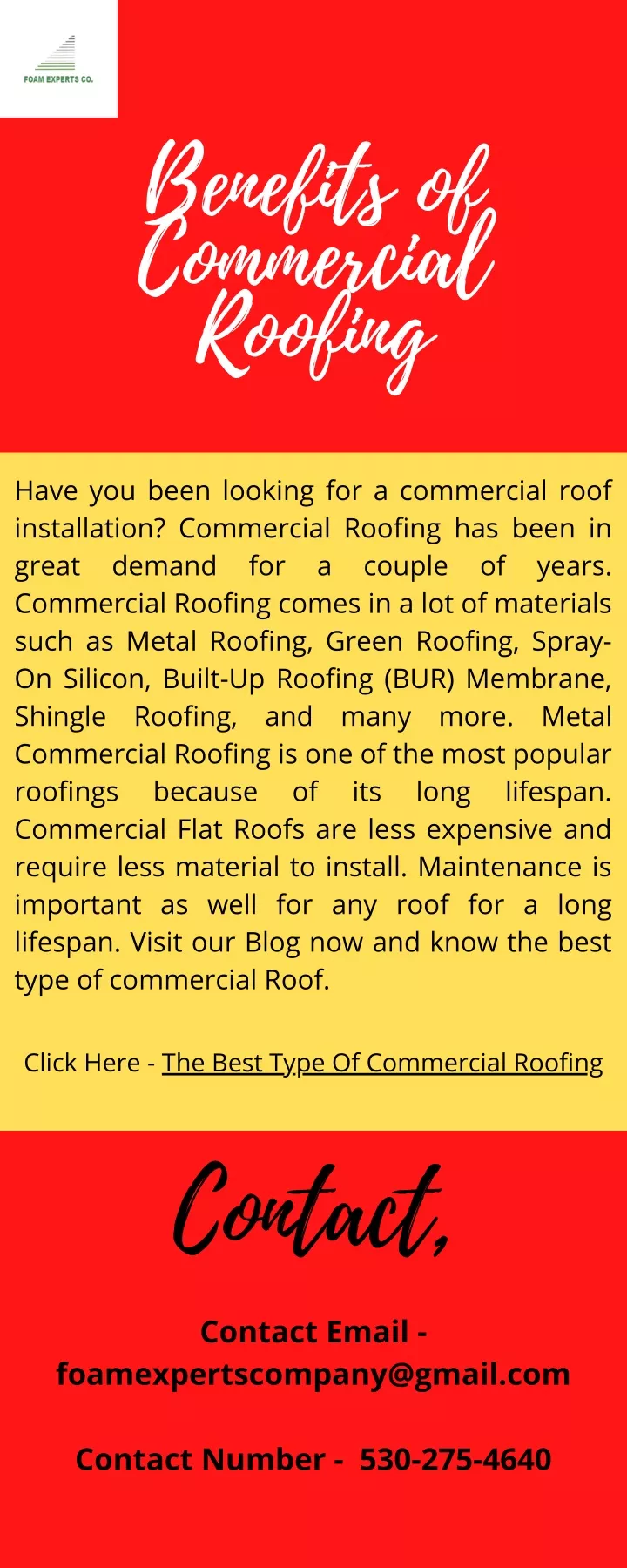 benefits of commercial roofing