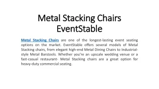 metal stacking chairs eventstable