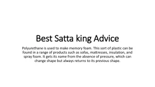 Best Satta king Advice