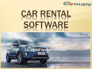 car rental software