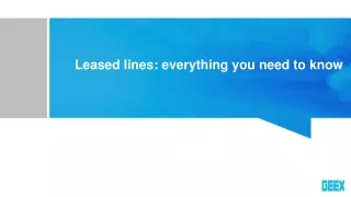 Leased lines everything you need to know