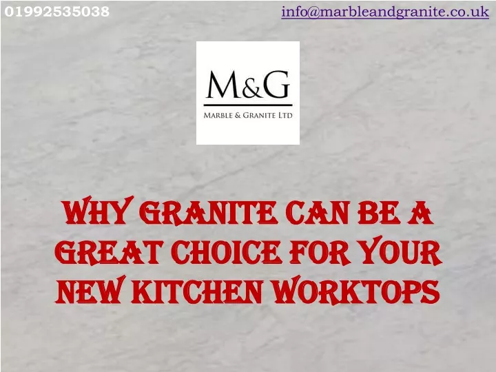 why granite can be a great choice for your new kitchen worktops