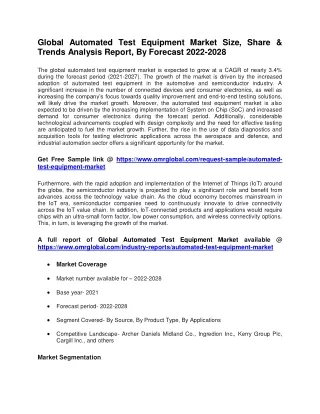 Global Automated Test Equipment Market