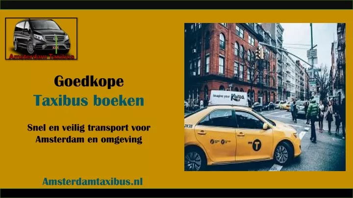 goedkope taxibus boeken