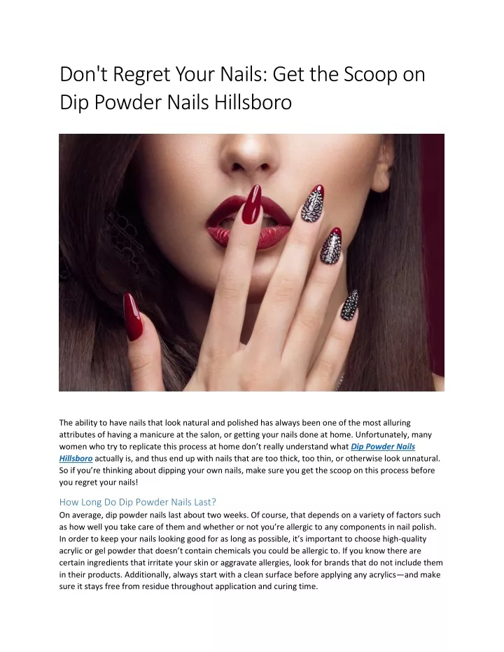 don t regret your nails get the scoop