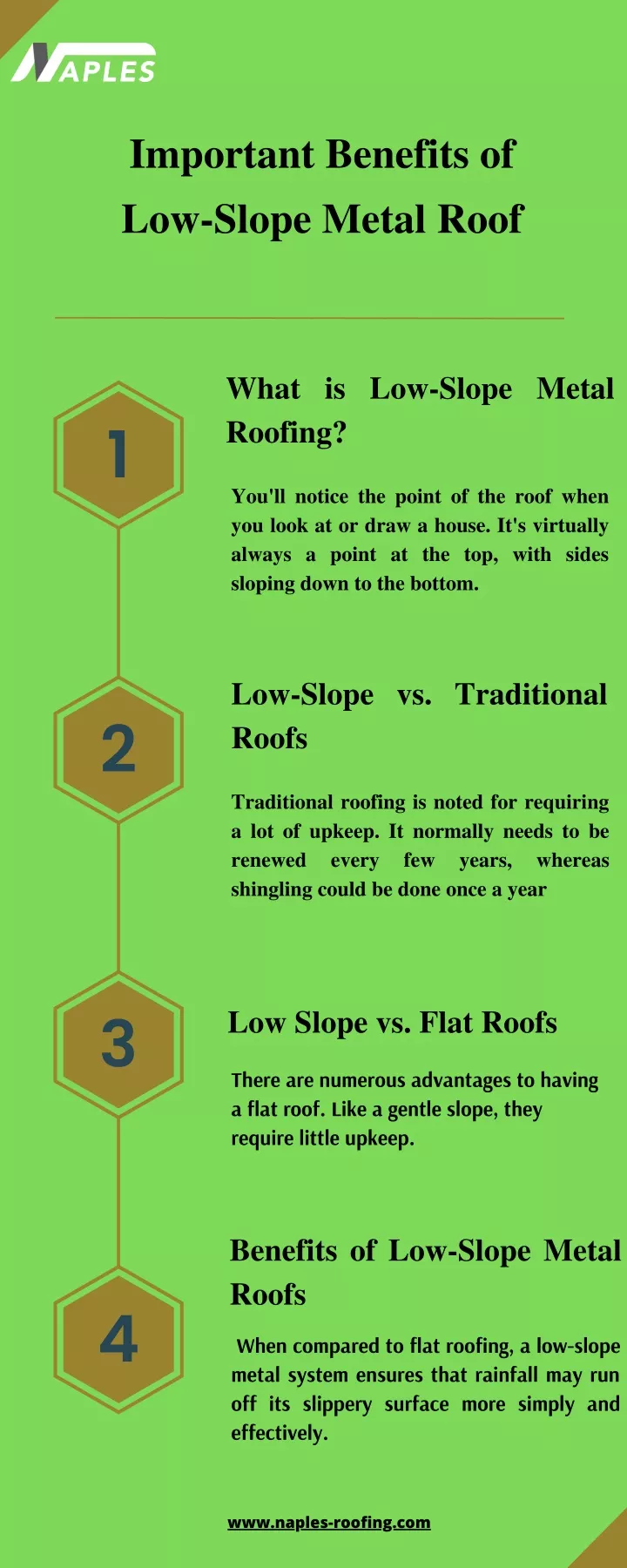 important benefits of low slope metal roof