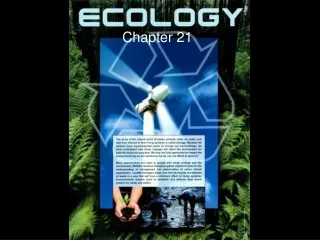 Ecology (part 1) - Biotic and Abiotic Factors