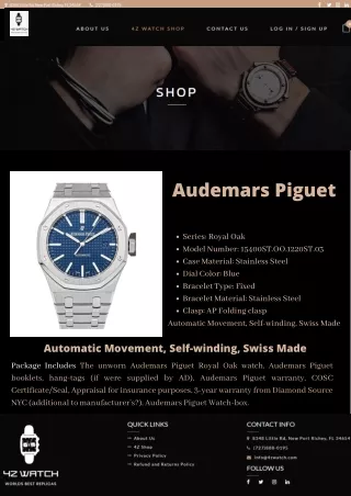 Collection Of Audemars Piguet Online Watch